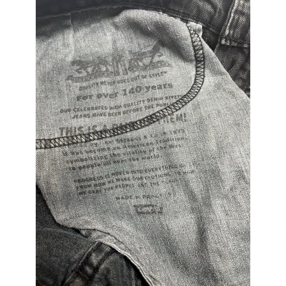 Levi’s 511 Men’s 34x34 Black Wash Denim Slim Fit Straight Leg